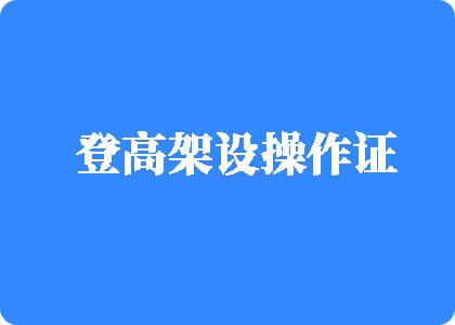 黄色塞鸡在线视频网站登高架设操作证